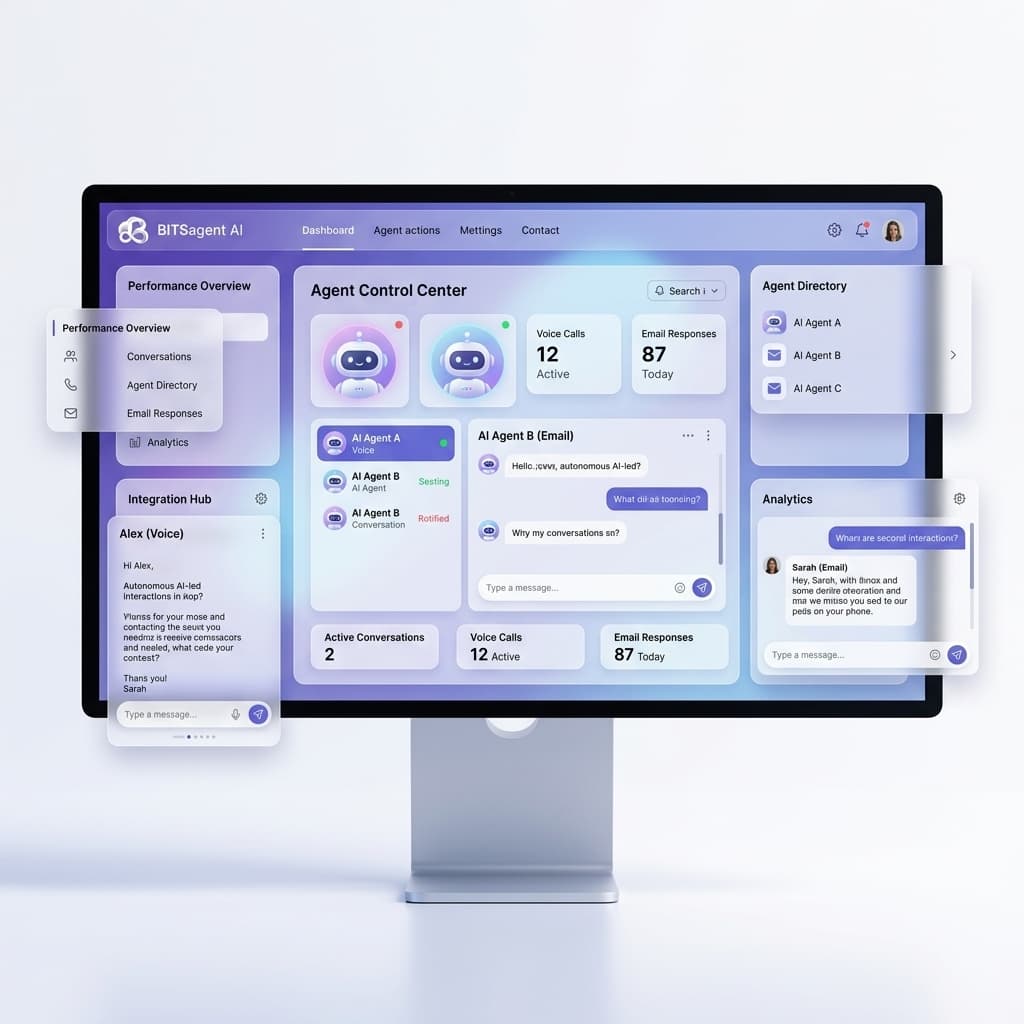 BITSagent AI autonomous voice and email neural engine